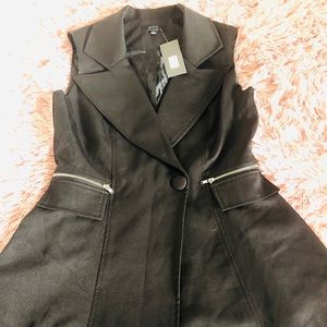 Black Blazer Vest
